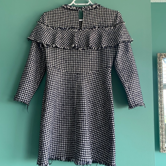 Tweed Houndstooth Mini Dress - Picture 6 of 7